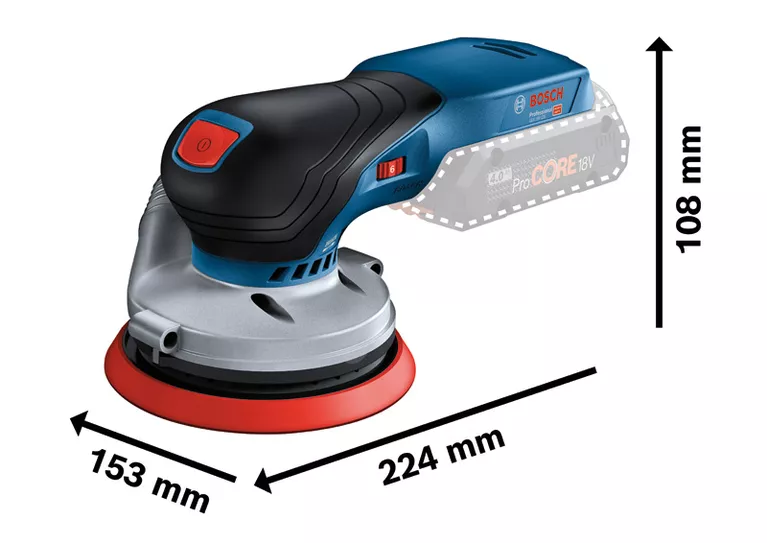 AKU BRUSILICA EKSCENTARSKA BOSCH GEX 18V 125 18 V SOLO MODEL agropower 839674152 AgroPower Vrtni alati i strojevi