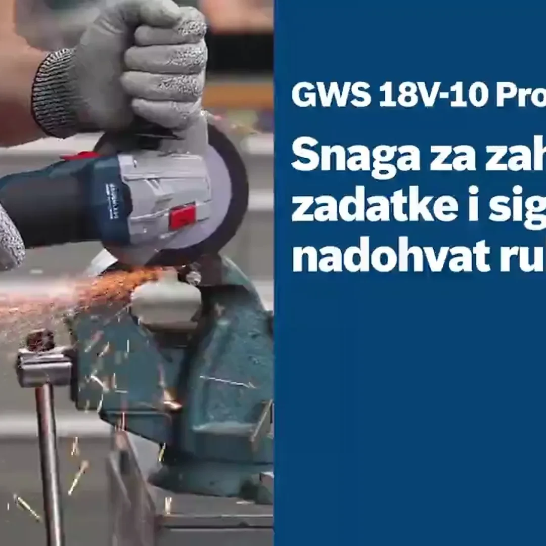 AKU BRUSILICA KUTNA BOSCH GWS 18V 10 18 V SOLO MODEL agropower 236798451 AgroPower Vrtni alati i strojevi