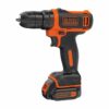 AKU BUŠILICA-ODVIJAČ BLACK & DECKER BDCDD12B-QW 10,8 V, 1,5 Ah, SA BATERIJOM I PUNJAČEM