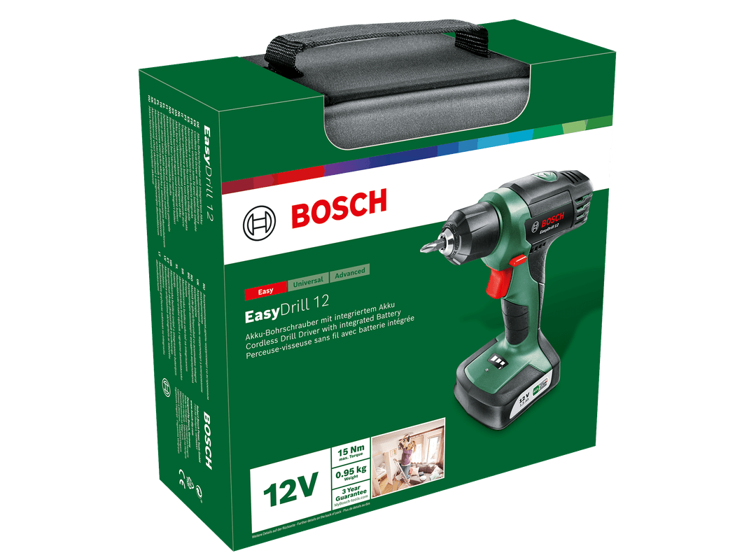 AKU BUSILICA ODVIJAC BOSCH EASYDRILL 12 12 V 15 Ah SA BATERIJOM I PUNJACEM agropower 594382167 AgroPower Vrtni alati i strojevi