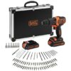 AKU BUŠILICA UDARNA 18V 40NM 2 X 1,5AH S PUNJAČEM I SETOM DODATAKA BLACK & DECKER BDCHD18BAFC-QW
