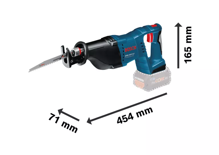 AKU SABLJASTA PILA BEZ BATERIJE HOD LISTA PILE 28MM GSA 18V LI PROFESSIONAL BOSCH agropower 634486320 AgroPower Vrtni alati i strojevi