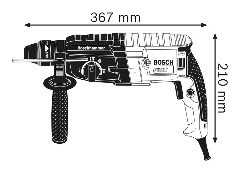 BUSECI CEKIC SDS PLUS BOSCH GBH 240 SET SVR. SDS 51 agropower 604841170 AgroPower Vrtni alati i strojevi