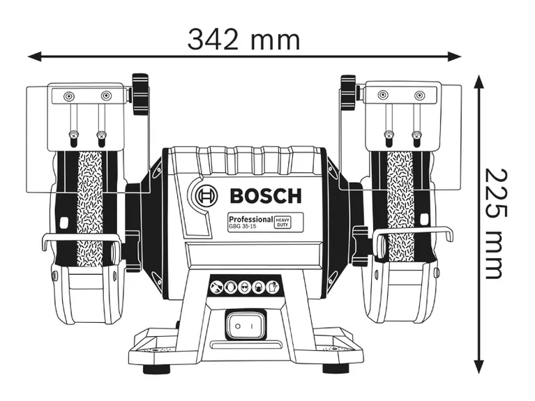 ELEKTRICNA BRUSILICA BOSCH GBG 35 15 DVOSTRANA 350 W agropower 411310072 AgroPower Vrtni alati i strojevi