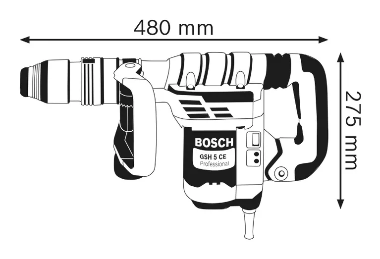 ELEKTRICNI UDARNI CEKIC BOSCH GSH 5 CE agropower 215934876 AgroPower Vrtni alati i strojevi