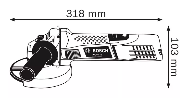 GWS 7 125 BOSCH BRUSILICA ELEKTRICNA KUTNA 720W 125MM agropower 239879413 AgroPower Vrtni alati i strojevi