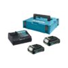 Makita LXT set za napajanje (2xBL1015,DC10SA,Makpac kofer) 197653-5