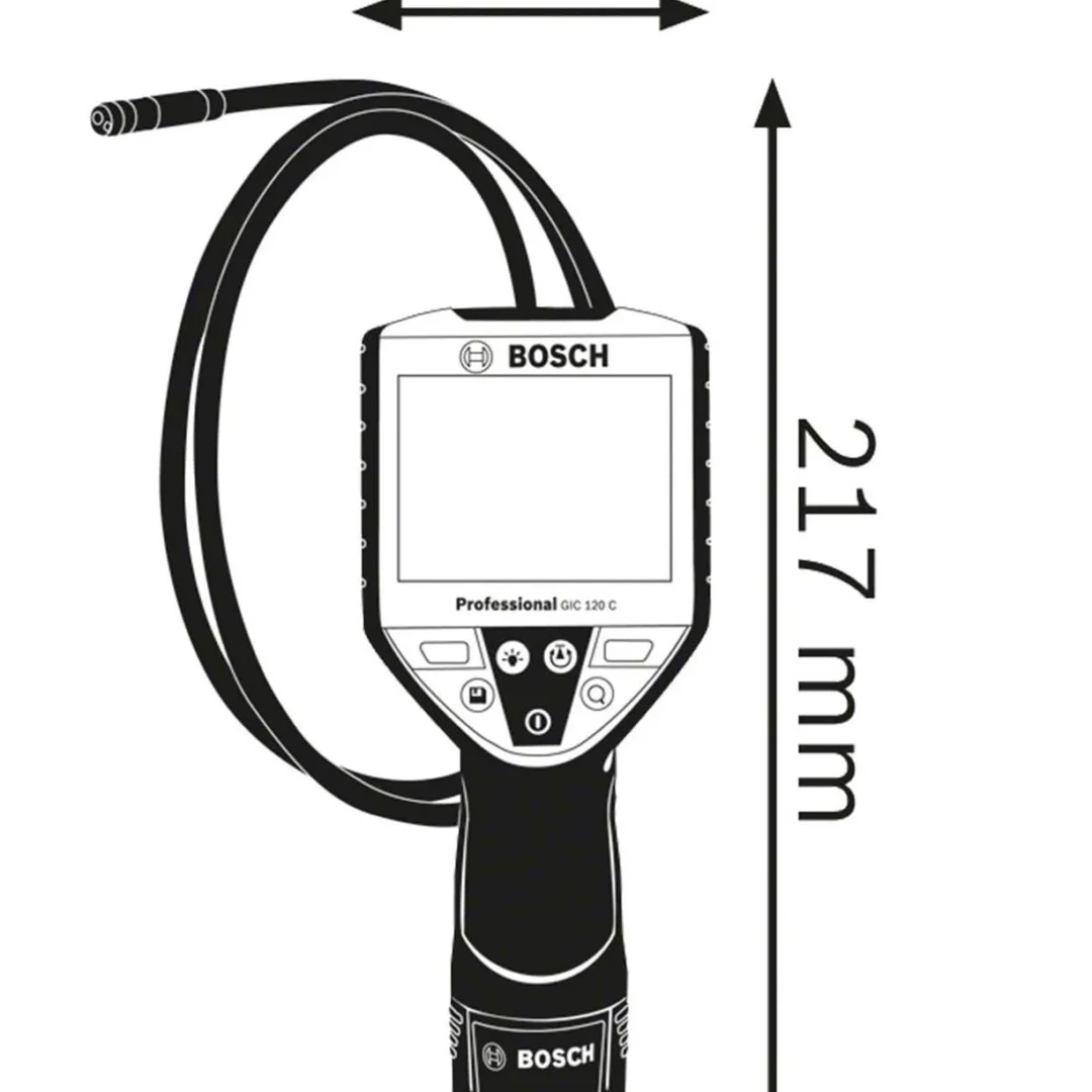 INSPEKCIJSKA KAMERA ZA CIJEVI BOSCH GIC 120 C KABEL MICROSD KARTICA 1×120V 2.0AH L BOXX agropower 728748096 AgroPower Vrtni alati i strojevi