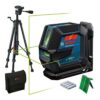 LASERSKI NIVELIR KRIŽNI BOSCH GLL 2-15 G + STATIV BT 150 + DRŽAČ LB 10 + 4×1,5V LR6 (AA) + ZAŠTITNA TORBA
