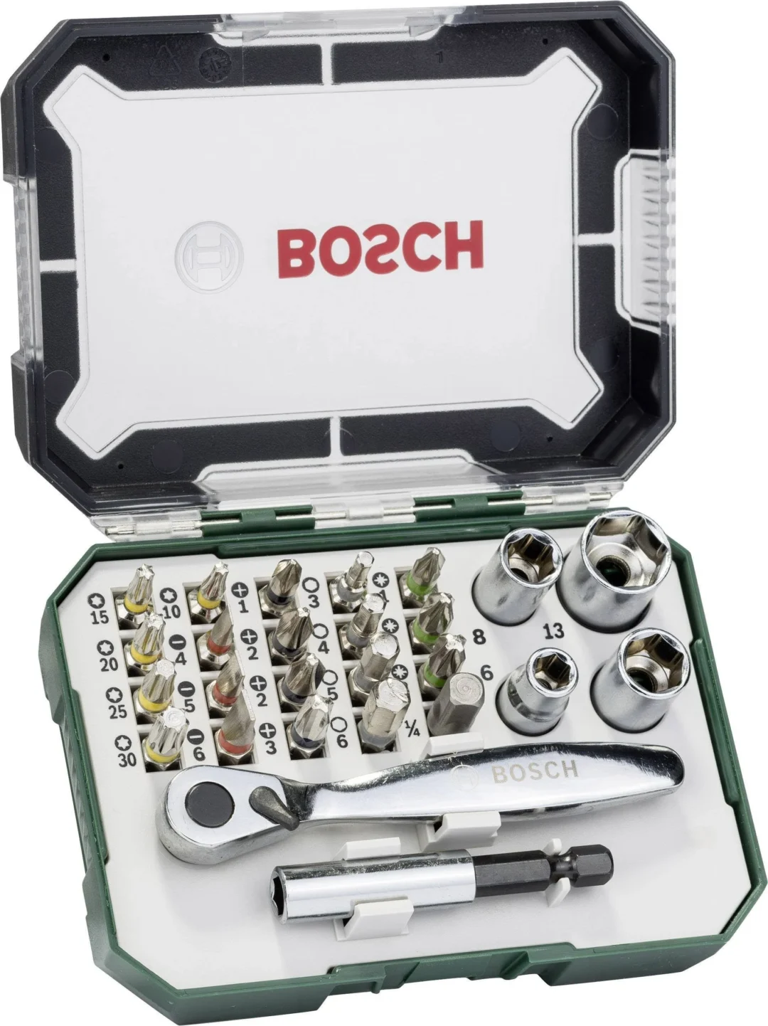 SET BITOVA I NASADNIH KLJUCEVA BOSCH 26 DIJELNI agropower 829026098 AgroPower Vrtni alati i strojevi