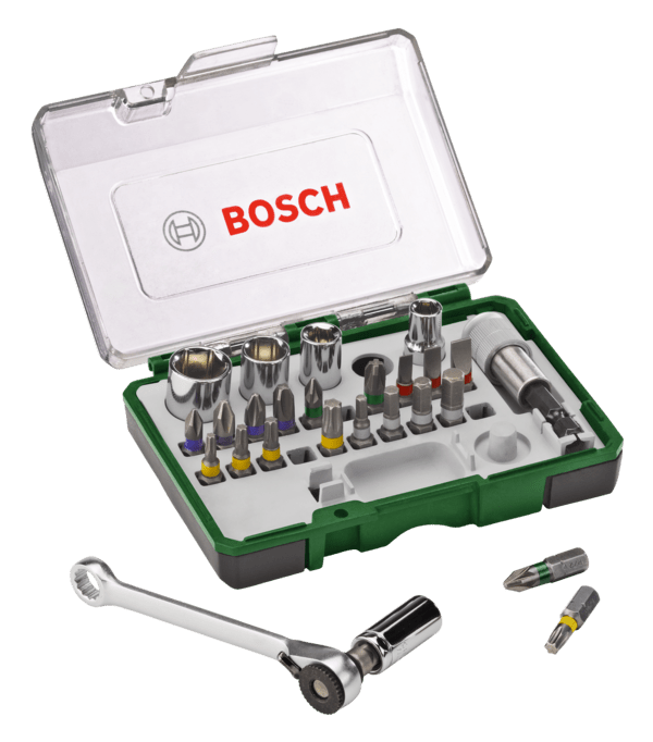 SET BITOVA I NASADNIH KLJUCEVA BOSCH 27 DIJELNI AgroPower Vrtni alati i strojevi