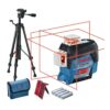 LASERSKI NIVELIR KRIŽNI BOSCH GLL 3-80 C + ADAPTER AA1 + STATIV BT 150 + CILJNA PLOČA + 4×1,5V LR6 (AA) + ZAŠTITNA TORBA