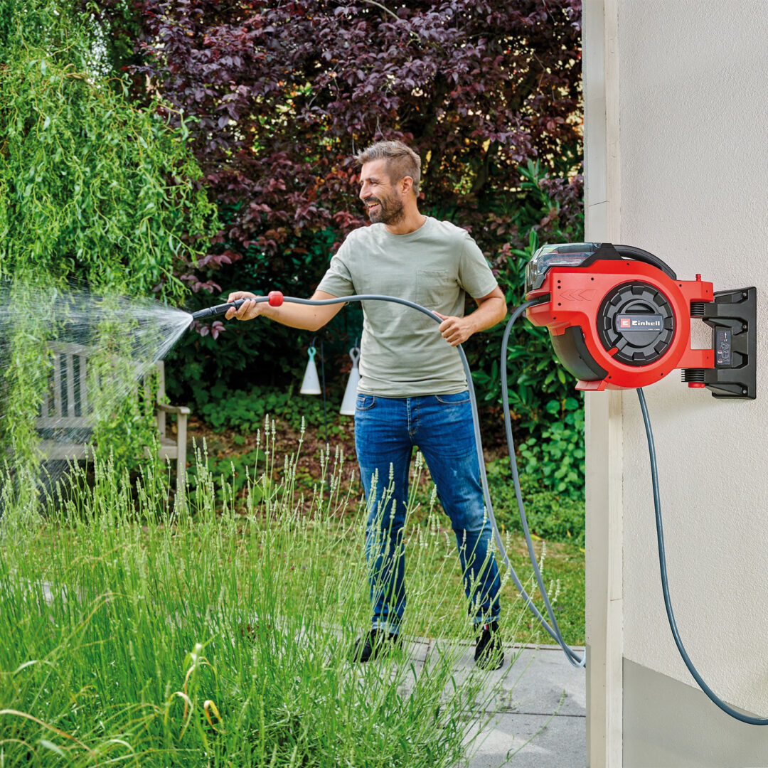 EINHELL aku zidni nosač za vrtno crijevo GE-HR 18/30 Li PXC 18V bez baterije - Slika 4