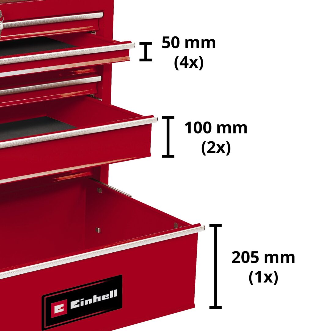 EINHELL radionička kolica za alat prazna 7 ladica TC-TW 150 - Slika 2