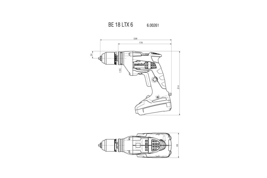 METABO AKU BUŠILICA BE 18 LTX 6 - Slika 3