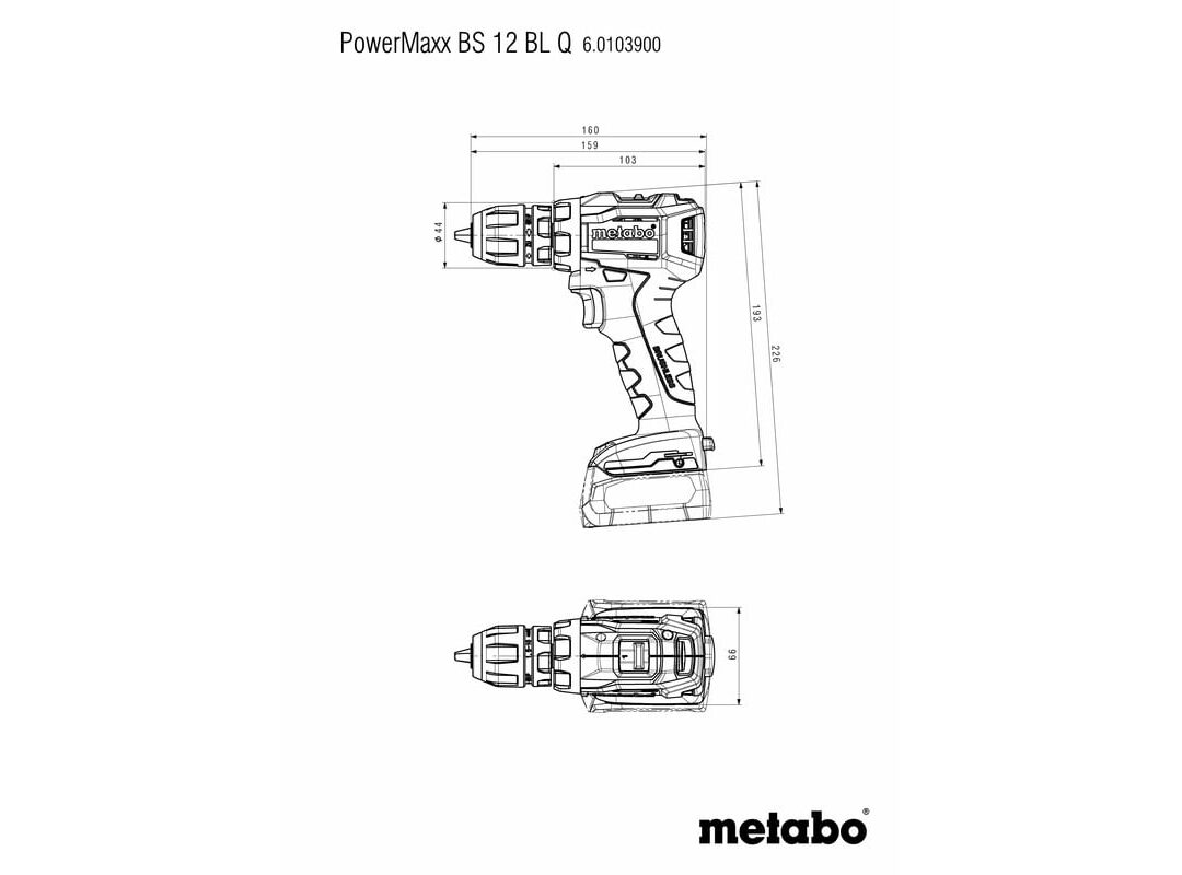METABO AKU BUSILICAODVIJAC POWERMAXX BS 12 BL Q 2x2Ah agropower 596846405 AgroPower Vrtni alati i strojevi