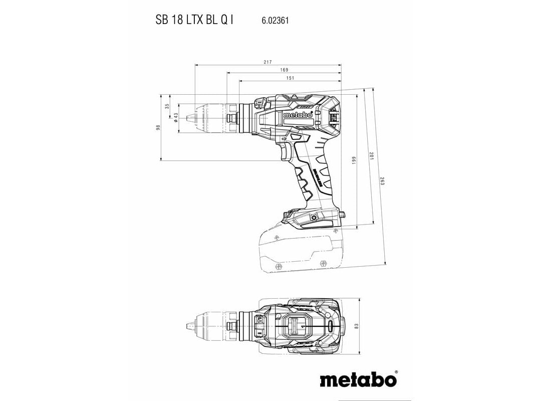 METABO AKU BUSILICAODVIJAC UDARNA SB 18 LTX BL Q I agropower 389934299 AgroPower Vrtni alati i strojevi