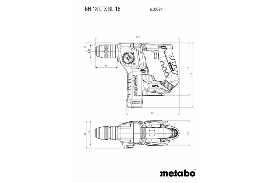 METABO AKU ČEKIĆ BUŠEČI BH 18 LTX BL 16 - Slika 7