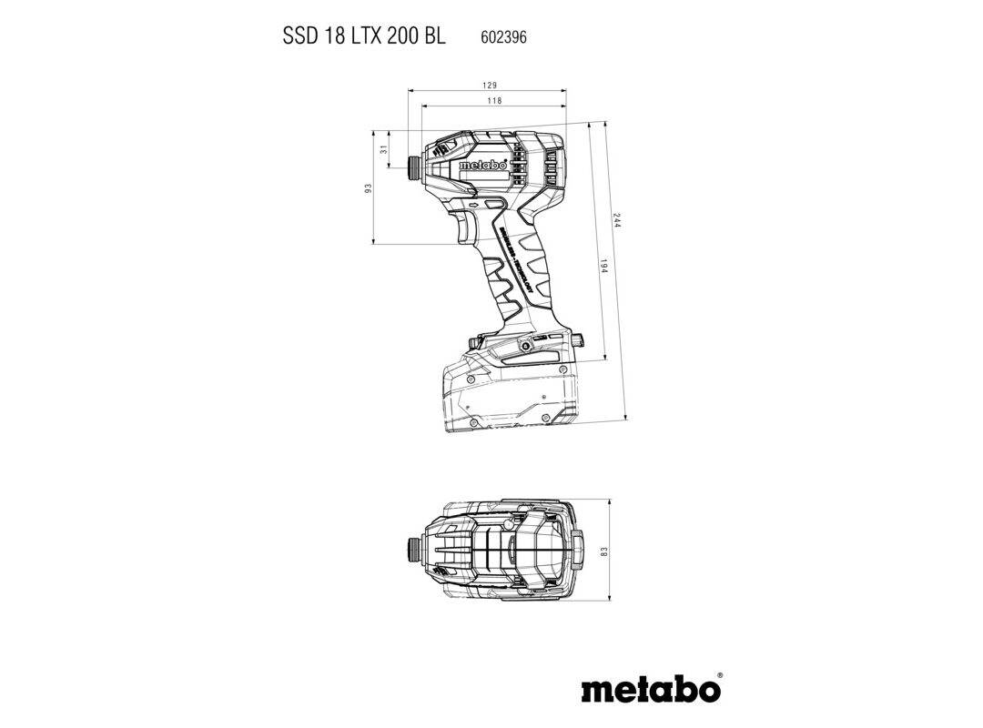 METABO AKU ODVIJAC UDARNI SSD 18 LTX 200 BL agropower 772092899 AgroPower Vrtni alati i strojevi