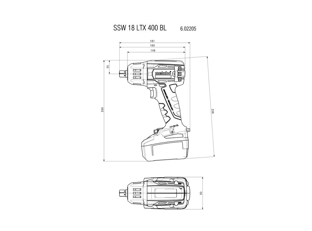 METABO AKU ODVIJAC UDARNI SSW 18 LTX 400 BL agropower 852869427 AgroPower Vrtni alati i strojevi