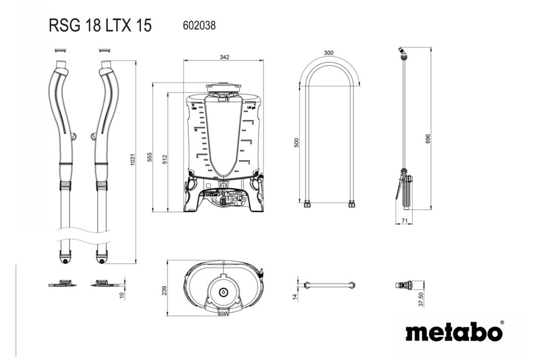 METABO AKU PRSKALICA LEĐNA RSG 18 LTX 15 - Slika 7