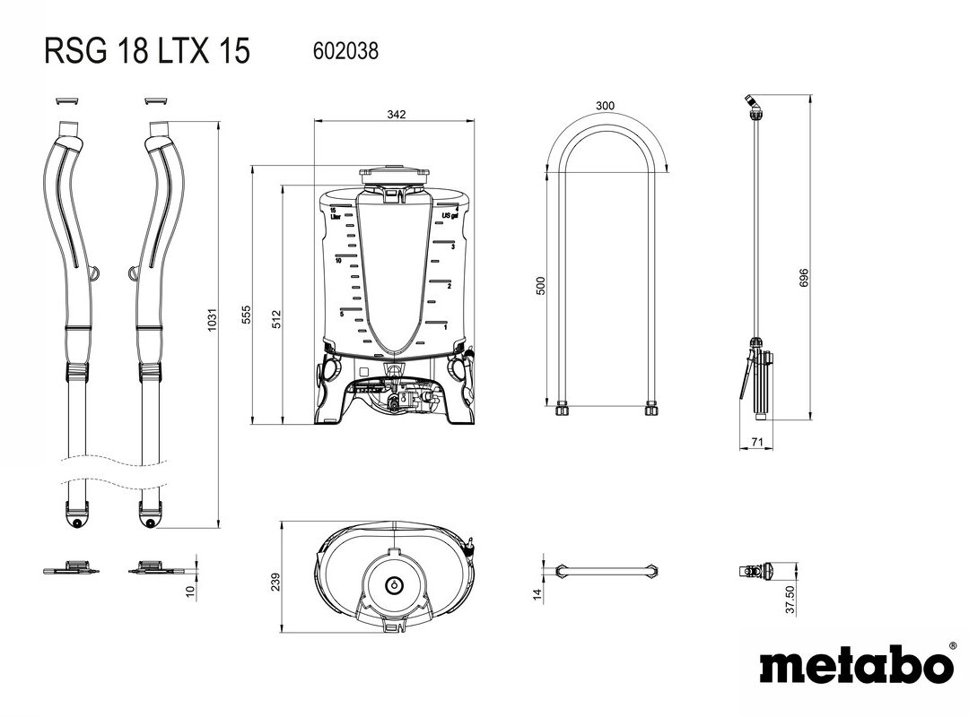 METABO AKU PRSKALICA LEDNA RSG 18 LTX 15 agropower 565706013 AgroPower Vrtni alati i strojevi