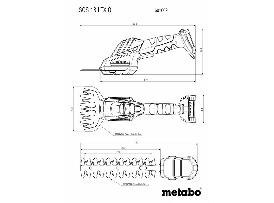 METABO AKU SKARE ZA GRMLJE I TRAVU SGS 18 LTX Q agropower 395907809 AgroPower Vrtni alati i strojevi