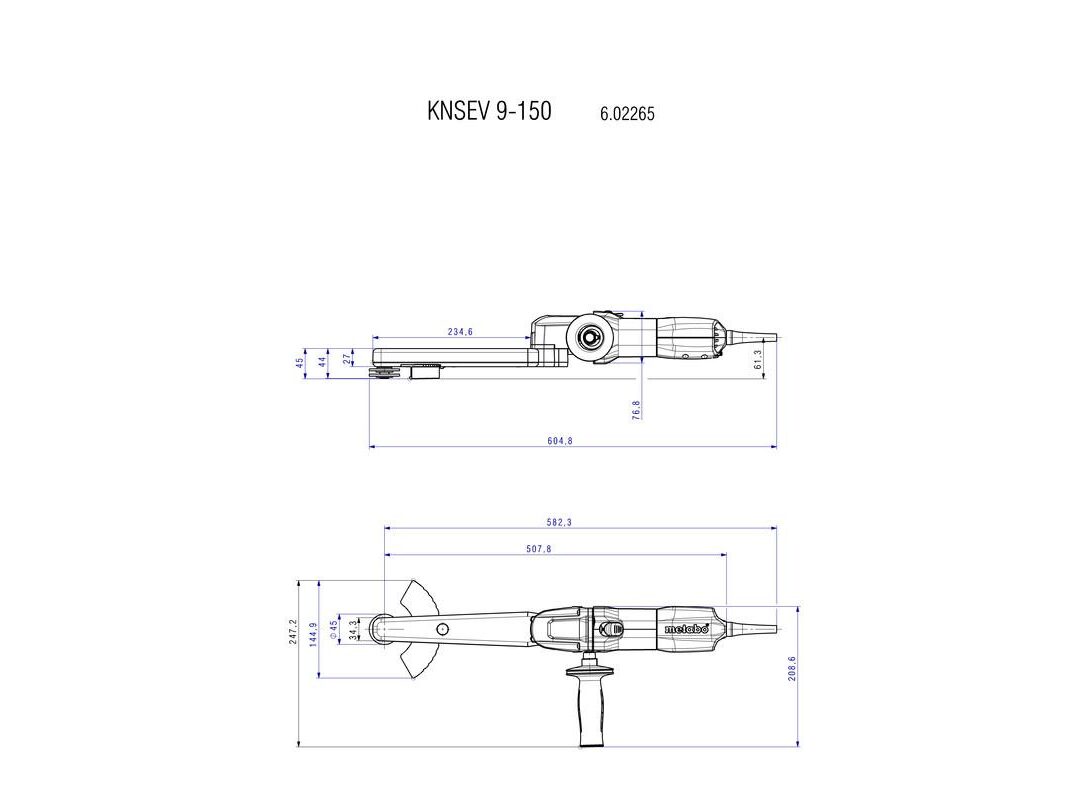 METABO BRUSILICA KUTNA PRODUZENA KNSE 9 150 Set apropower 447548150 AgroPower Vrtni alati i strojevi