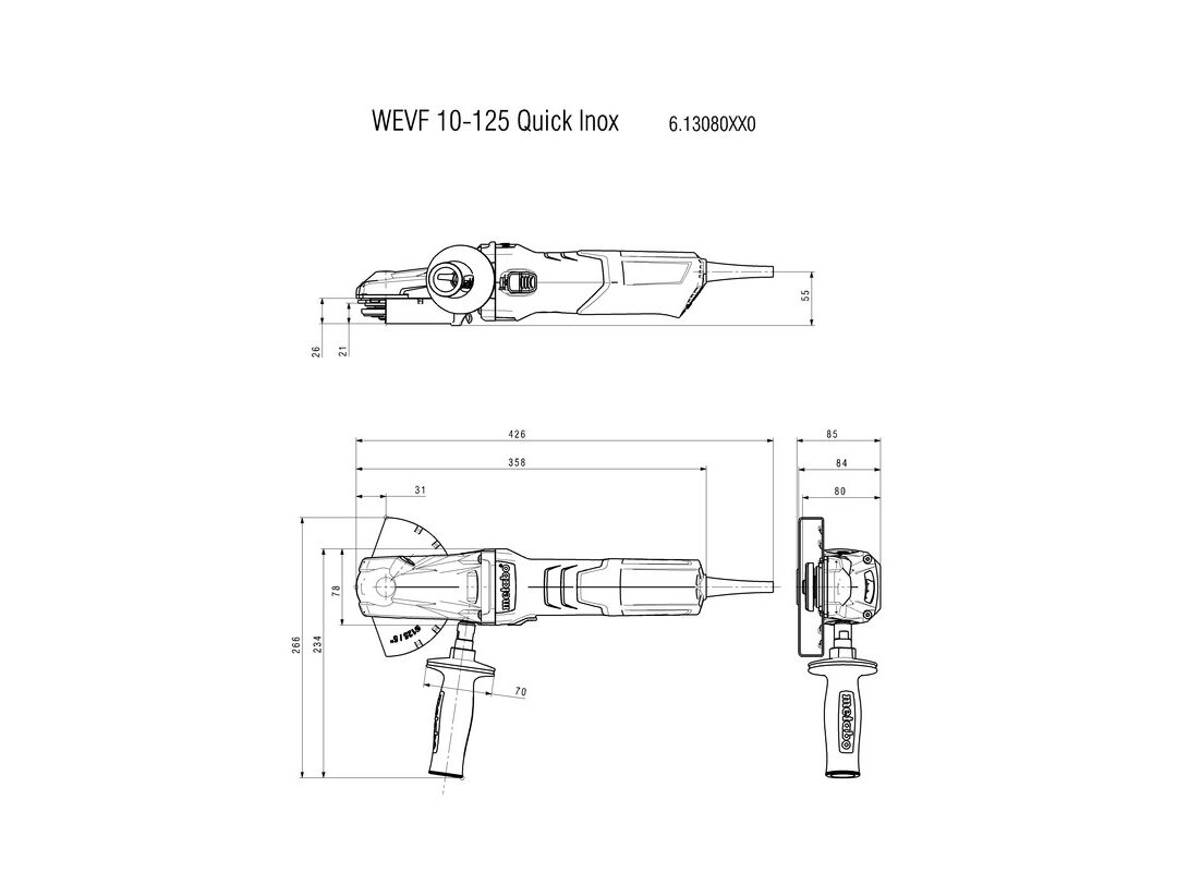 METABO BRUSILICA KUTNA WEVF 10 125 Quick Inox SA USKOM GLAVOM apropower 247193163 AgroPower Vrtni alati i strojevi