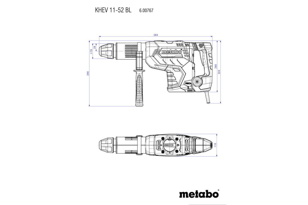 METABO ČEKIĆ BUŠEČI KHEV 11-52 BL SDS-max - Slika 5