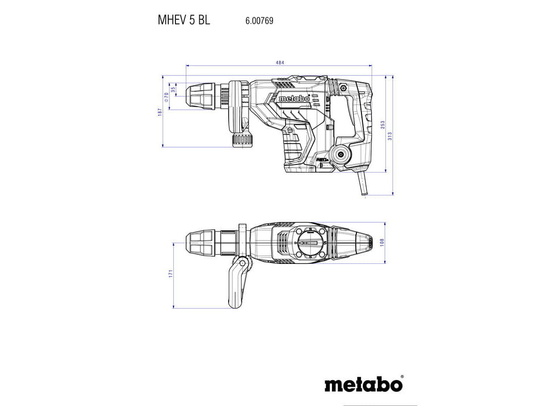 METABO CEKIC BUSECI MHEV 5 BL SDS max agropower 038053060 AgroPower Vrtni alati i strojevi