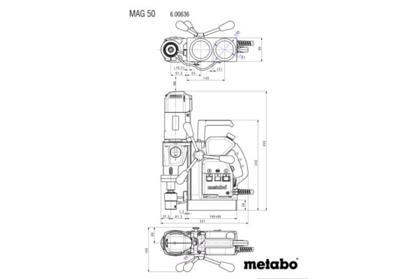 METABO GLODALICA ELEKTROMAGNETNA MAG 50