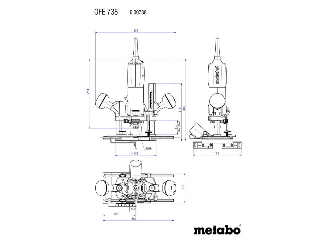 METABO GLODALICA GORNJA OFE 738 agropower 517784121 AgroPower Vrtni alati i strojevi
