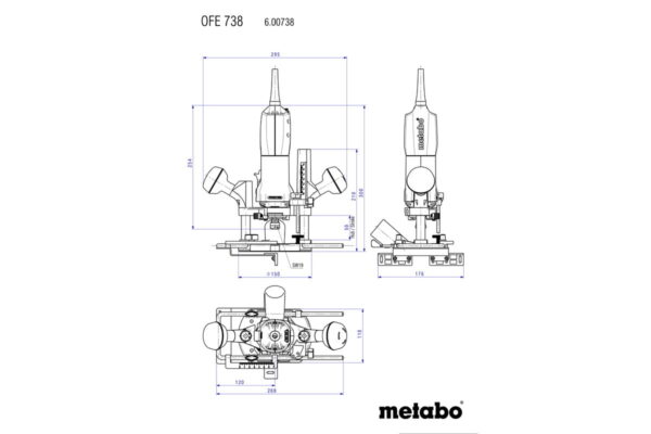 METABO GLODALICA GORNJA OFE 738 agropower 517784121 AgroPower Vrtni alati i strojevi