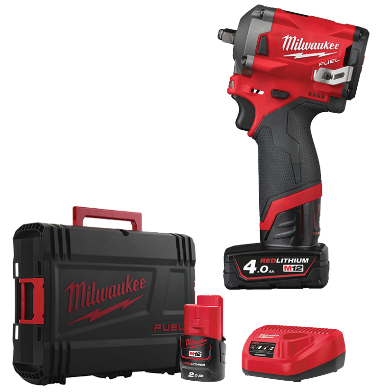 Milwaukee M12 FIW12-422X AKU STEZAČ UDARNI KOFER/ 1X2,0AH/ 1X 4,0AH/ PUNJAČ