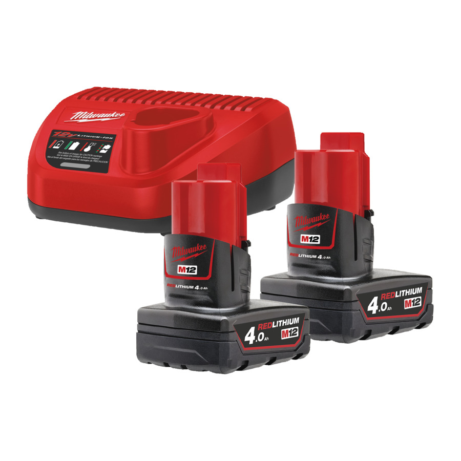 Milwaukee M12NRG-402 set akumulatora s punjačem