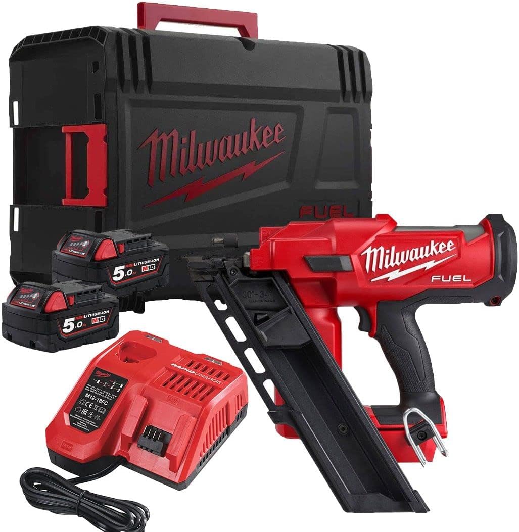 Milwaukee M18 FFN-502C ČAVLERICA U KITBOXU KOFER/2X5.0AH AKUM. REDLI-ION M18/PUNJAČ