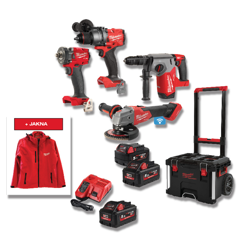 Milwaukee M18FPP4C-555T akumulatorski komplet alata