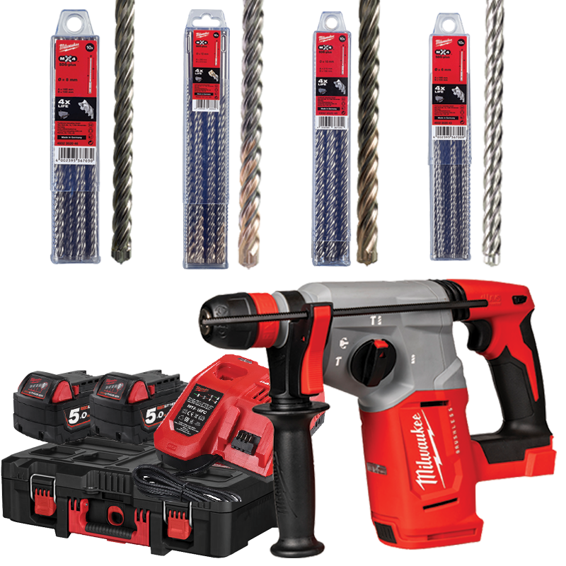 Milwaukee M18BLHX100P-502P akumulatorski bušaći čekić