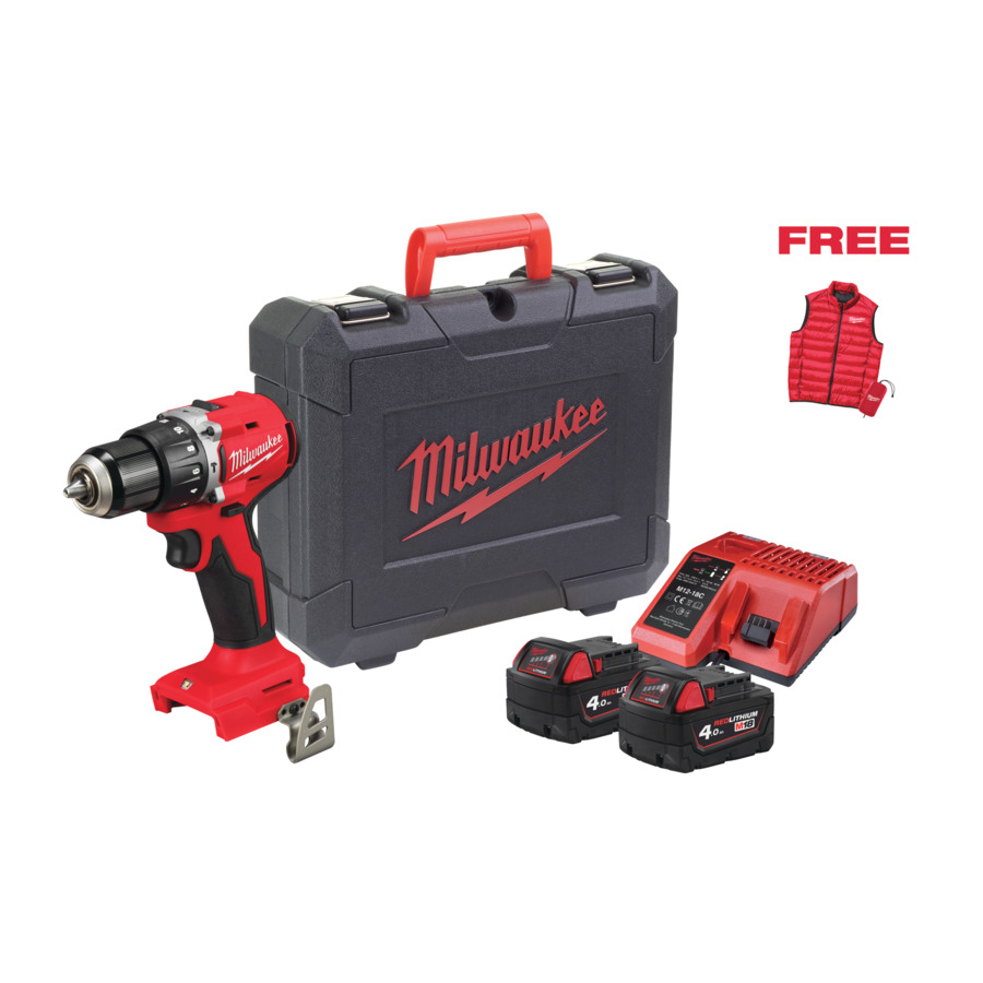 Milwaukee M18BLPDRCMC-402C akumulatorska udarna bušilica