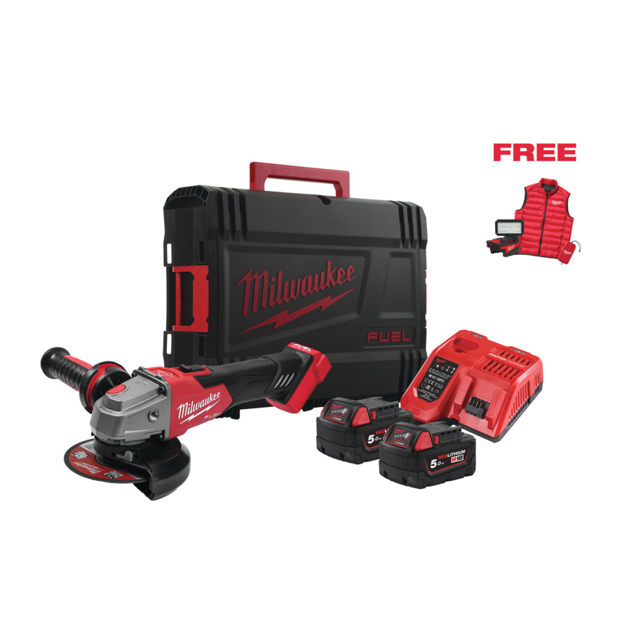 Milwaukee M18FSAG125XBMC-502X akumulatorska kutna brusilica