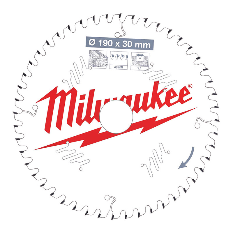 Milwaukee PILA CIRKULARNA DRVO 190X30X2,1X48Z 4932471380