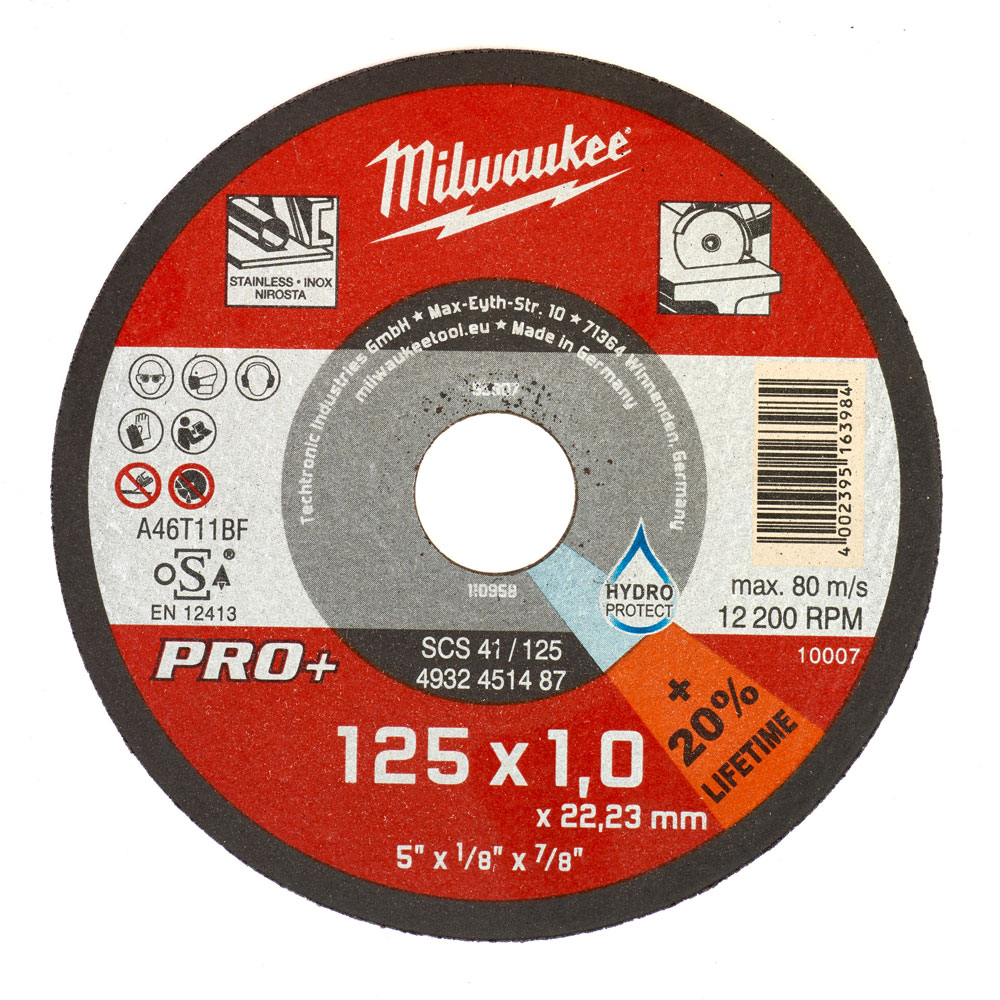 Milwaukee REZNA PLOČA ZA METAL SCS41 125X1MM