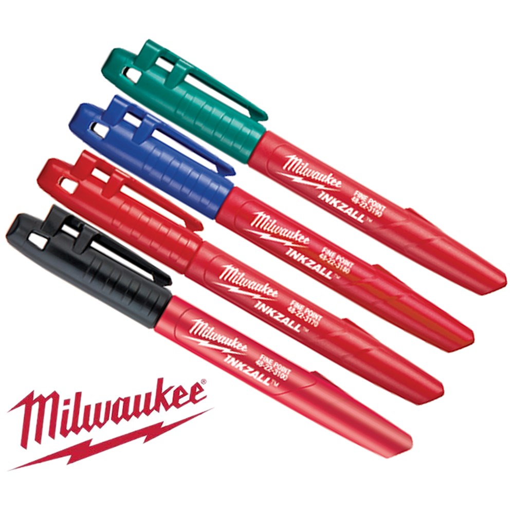 Milwaukee set markera u boji 4 kom