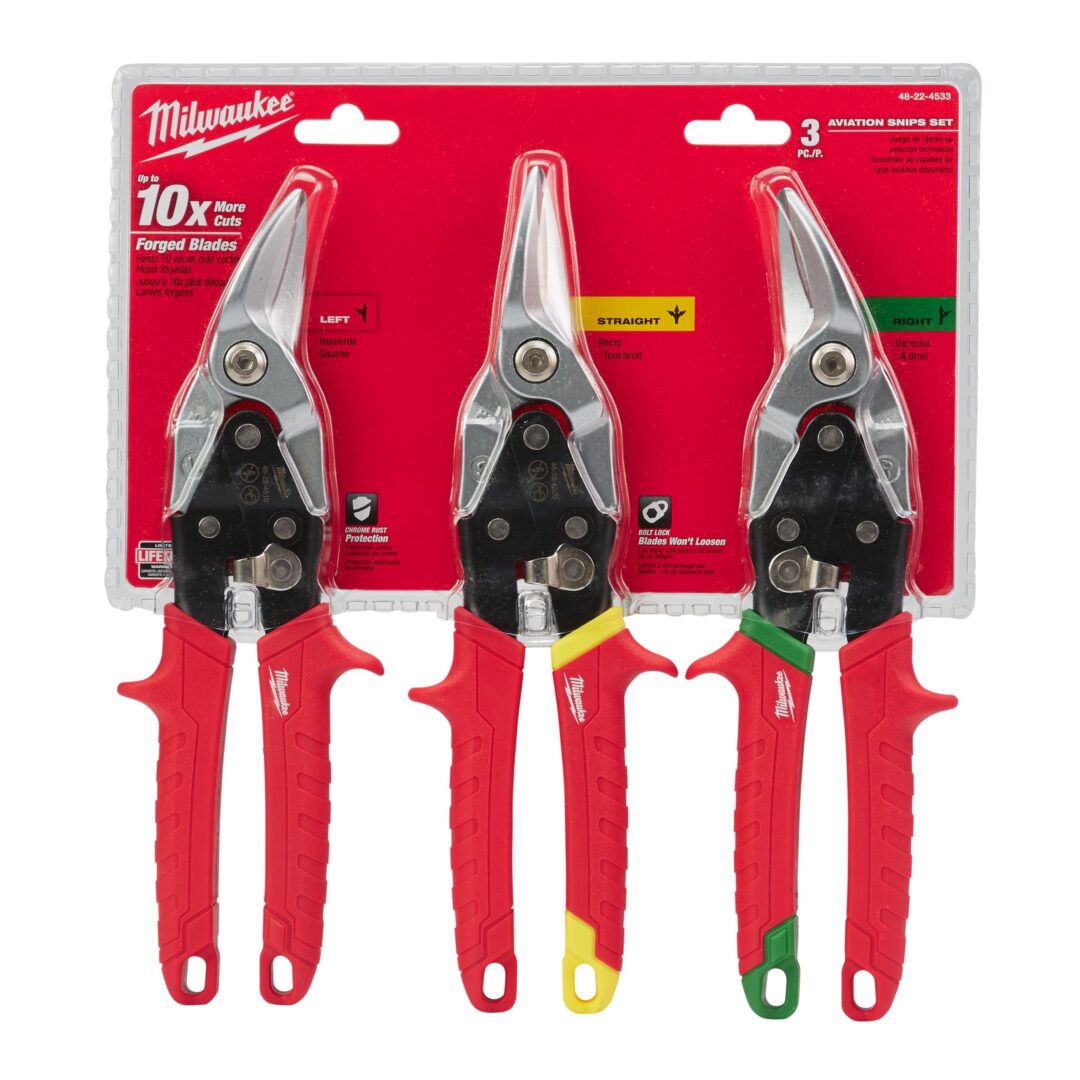 Milwaukee škare za lim 260/31mm set 3kom