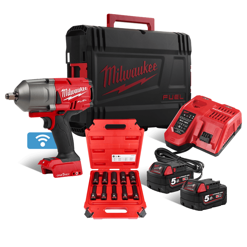 Milwaukee M18 ONEFHIWF12-502X set akumulatorski udarni stezač