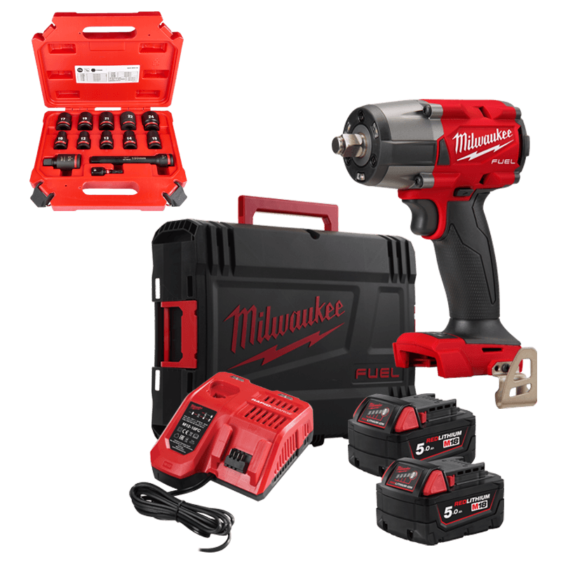 Milwaukee M18 FMTIW2F12-502X set akumulatorski udarni stezač