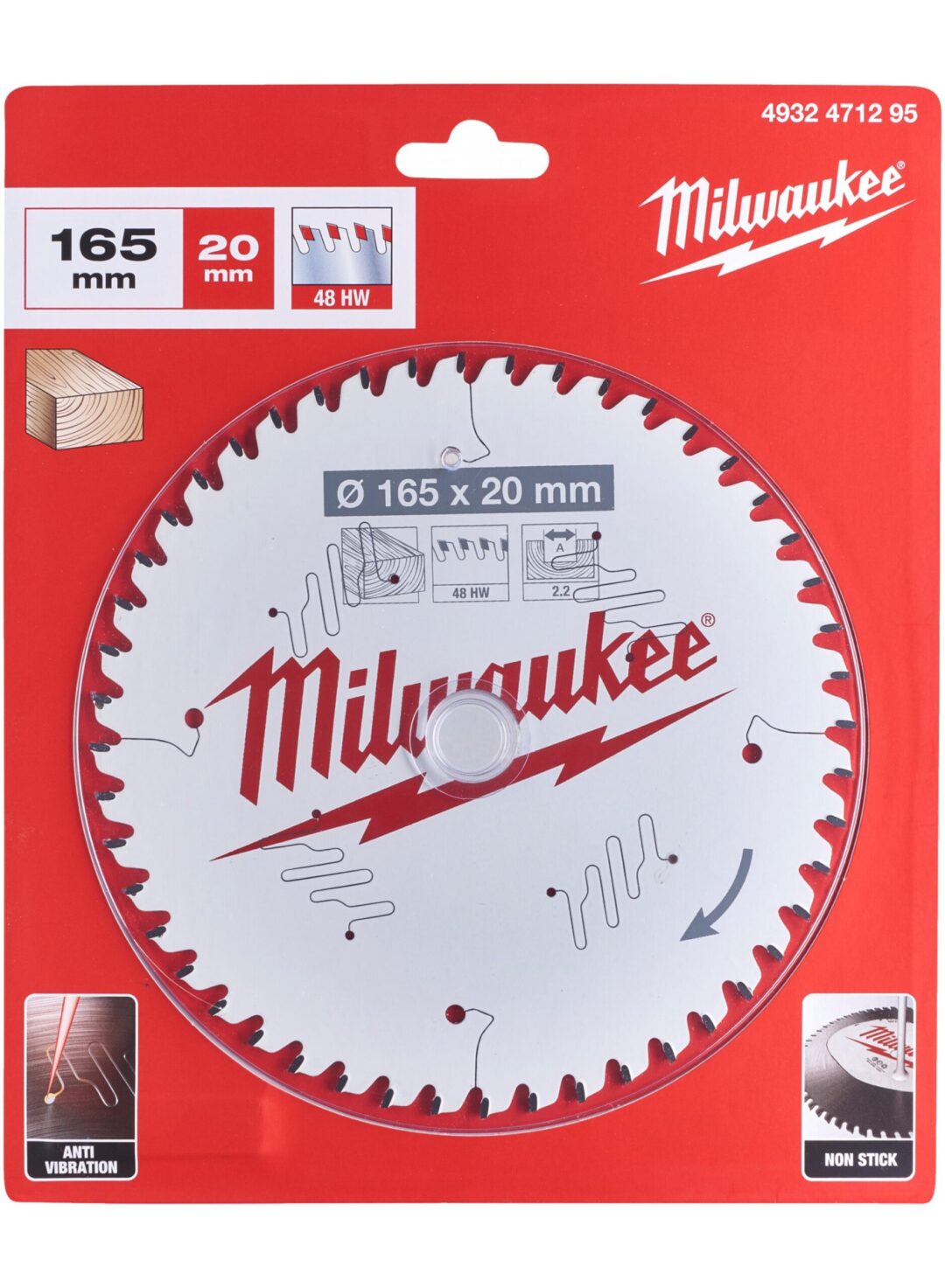 Milwaukee ciruklarna pila za drvo 160x00x2.2x48z