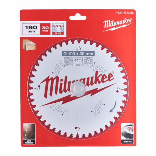 Milwaukee ciruklarna pila za drvo 190x30x2.1x48z